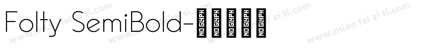 Folty SemiBold字体转换